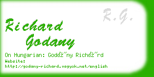 richard godany business card